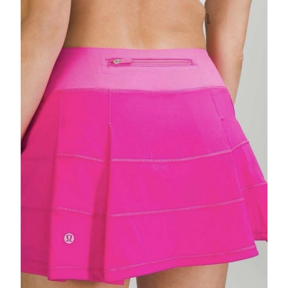 Lululemon Pace Rival Skirt Size 2 Pink Highlight Athletic Skort Stretch